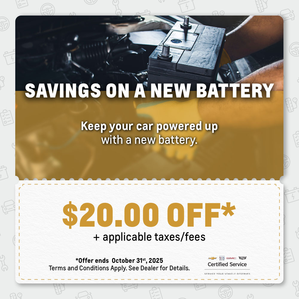 SAVINGS ON A NEW BATTERY SAVINGS ON A NEW BATTERY